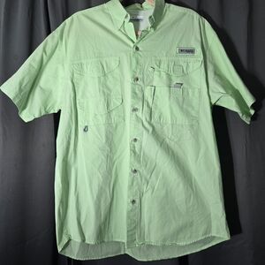 Columbia Men’s Short-Sleeve Button Down Shirt - Mint Green